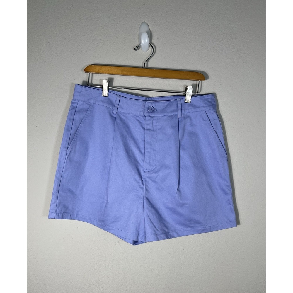Just Fab Lavender Womens Pleated Shorts NWT Sz L